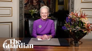 Denmarks Queen Margrethe II announces abdication on live TV [upl. by Netnilc]