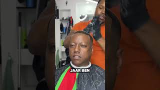 Spider wax prank spiderwax prank haircut barber nederlands [upl. by Ahsimal183]