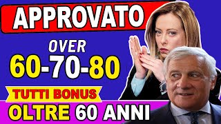 HAI PIÙ DI 60 ANNI ECCO I 12 NUOVI BENEFICI CHE TI SPETTANO NEL 2024 ➡ BONUS FINO A 850€ [upl. by Billi]