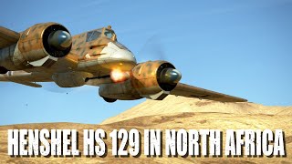 Henschel Hs129 North Africa IL2 Sturmovik Flight Simulator [upl. by Edsel]