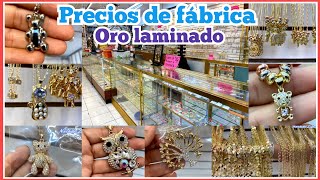 Oro laminado y Chapa de oro COMO DE MARCAS pero MAS BARATO 🤩 Precios de Fábrica Dijes Arracadas [upl. by Erdnaed]