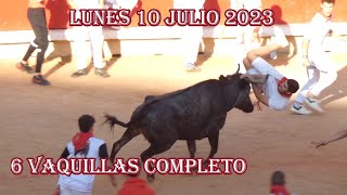 Vaquillas 10 julio 2023 San Fermín completo 66 [upl. by Airol]