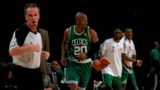 Ray Allen Three pointers HD SlowMotion  Lakers Vs Celtics Game 2 [upl. by Bully]