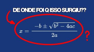 Comprovando a FÓRMULA de Bhaskara usando GEOMETRIA [upl. by Adrian]