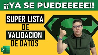 Lo que AHORA YA PUEDES HACER con la SUPER LISTA DESPLEGABLE de MICROSOFT EXCEL 👍 [upl. by Hax790]