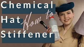 How to stiffen felt with chemical stiffener  Millinery Technique [upl. by Enegue]