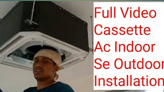 Cassette ac install karne sikhen How to do cassette ac installationcassette ac installation [upl. by Aerdma]