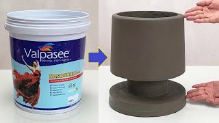 The Simplest Way To Make Beautiful Flower Pots From Plastic Containers And Cement [upl. by Cleaves]