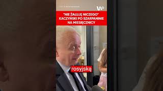 Kaczyński po szarpaninie na miesięcznicy Nie żałuję niczego [upl. by Nosretep566]