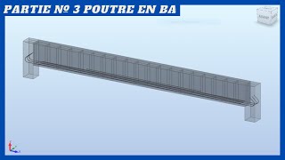 Poutre en BÉTON ARMÉ Dimensionnement et ferraillage Partie 3 [upl. by Irehc]