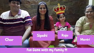 Raja Mantri Chor Sipahi Game  Fun Game with Family  Indoor Game  Easy games with Kids 😀 [upl. by Rodolph]