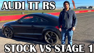 WHAT DIFFERENCE DOES A STAGE 1 REMAP MAKE  TRACK  AUDI TT RS  BEDFORD AUTODROME  ECU REMAPPING [upl. by Chatav]