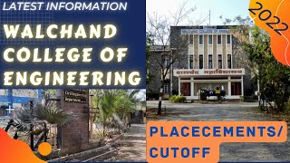 WALCHAND COLLEGE OF ENGINEERING SANGLI  CUTOFF  PLACEMENTS  WCE SANGLI  BEST ENGINEERING COLLEGE [upl. by Clint]