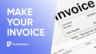 Invoice Generator to Make Instant Invoices Now  Pay Stubs Now [upl. by Mayram]