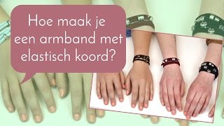 Sieraden maken met Kralenwinkel Online  Hoe maak je een armband met elastisch koord [upl. by Heng781]