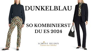 So kombinierst Du dunkelblau in 2024 [upl. by Hahsia]