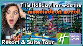 Holiday Inn Resort Orlando Suites Waterpark Old Nickelodeon Hotel Resort amp Suite Tour amp Benefits [upl. by Herv902]