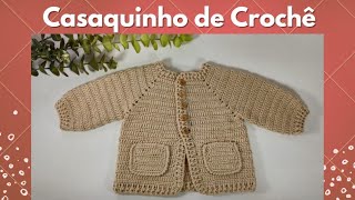 CASAQUINHO DE CROCHÊ fácil de fazer Simone Eleoterio [upl. by Gotcher]