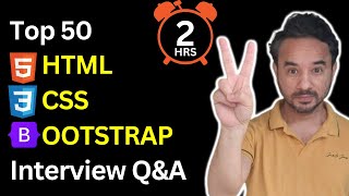 TOP 50 HTML CSS Bootstrap Interview Questions and Answers [upl. by Dodd]