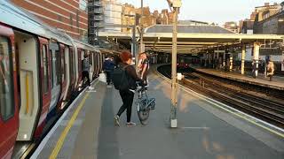 Finchley Road Station Metropolitan amp Jubilee Lines London underground tube trains north platform [upl. by Je]