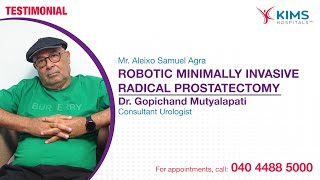 Robotic Minimally Invasive Radical Prostatectomy  Dr Gopichand Mutyalapati  KIMS Hospitals [upl. by Middlesworth]