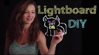 How to Build your Own LIGHTBOARD  Light board DIY Fast and Easy  Elisa Valkyria [upl. by Bethany]