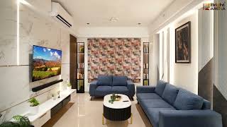 The Botanika  3BHK Hyderabad Apartment Interior Design  Kunjal amp Darshan  Bright Arena Interiors [upl. by Tabbi650]