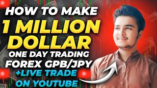 HOW TO MAKE 1 MILLION DOLLARS DAY TRADING FOREX GBPJPY  LIVE TRADE ❗️😱 MUST WATCH PAJAMA BIL [upl. by Alurd152]