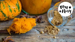 Kürbispüree und Pumpkin Spice Gewürz selber machen [upl. by Anirbes]