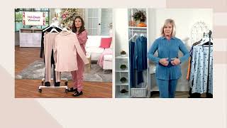 Cuddl Duds Comfort Rib TwoPiece Lounge Set on QVC [upl. by Kcirted]