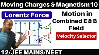 Moving Charges n Magnetism 10  Lorentz Force  Motion of Charge in ElectroMagnetic Field JEE NEET [upl. by Amihsat151]