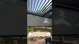 Outdoor Waterproof Roof Motorized Garden Pergola Patio Automatic Louver roof aluminum pergola [upl. by Kiyohara]