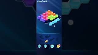 Block Hexa Puzzle  6 Mania  Level 66  Walkthrough [upl. by Eninnaj]