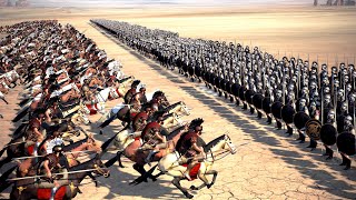 2000 Myrmidon Spearman Vs 3000 Roman Cavalry  Total War Rome 2 [upl. by Sera359]