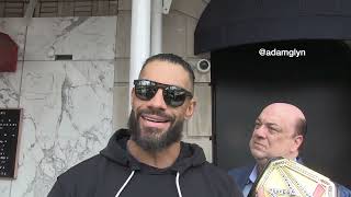 Roman Reigns Talks Wrestlemania Hall of Fame Exploring Hollywood Offers and More [upl. by Etteragram]