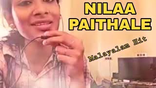 Nilaa paithale mizhineer muthu chaarthiyo  Superb boy and girl performance on Smule [upl. by Nuhsed]