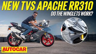 2024 TVS Apache RR310 review  Now more trackfocused  First Ride  Autocar India [upl. by Airrotal]