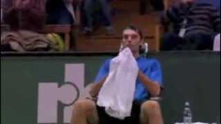 Karlovic underarm drop serve [upl. by Esilana912]