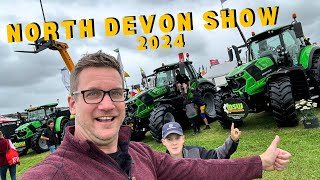 Tractors Tractors and some Sheep at North Devon Show 2024 [upl. by Sioux13]