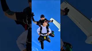 Skydiving ll Amazing helicopter jumping skydive skydiving youtubeshorts [upl. by Tterraj]