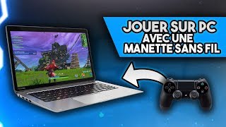 COMMENT JOUER SUR PC AVEC UNE MANETTE PS4 SANS FIL   TUTO [upl. by Atiluap]