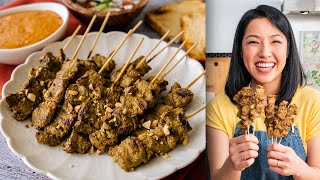 Beef Satay amp “Real” Thai Peanut Sauce [upl. by Cohleen]