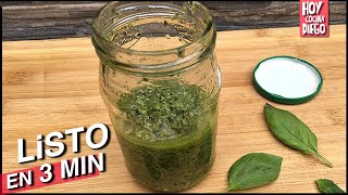 PESTO  Como hacer PESTO de ALBAHACA [upl. by Marney736]