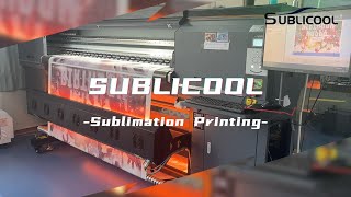 How the 19m Industrial High Speed Dye Sublimation Printer Working [upl. by Llerahs]