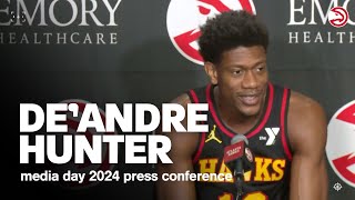 DeAndre Hunter Press Conference  Atlanta Hawks Media Day 2024 [upl. by Zurheide]