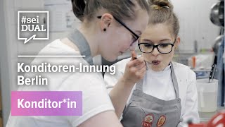 Ausbildung  Konditorin  KonditorenInnung Berlin  seiDUALtv [upl. by Ahsenat]