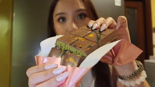 viral dubai knafehpistachio fix chocolate bar review 🍫😋 [upl. by Guildroy]