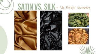 What Is The Difference Between Satin and Silk  Satin vs Silk  Rachel Silk giveaway closed [upl. by Indihar]