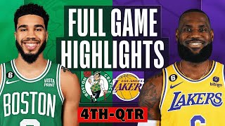 Los Angeles Lakers vs Boston Celtics HIGHLIGHTS 4thQTR HD  2024 NBA season  2012024 [upl. by Auqenes]