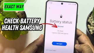 How To Check Battery Health Samsung 2024 New Update [upl. by Newob]